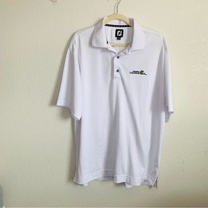 Like new! FootJoy FJ White Golf Polo Shirt XL